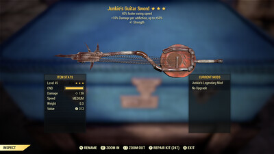 Juggernaut SS/1 Guitar Sword