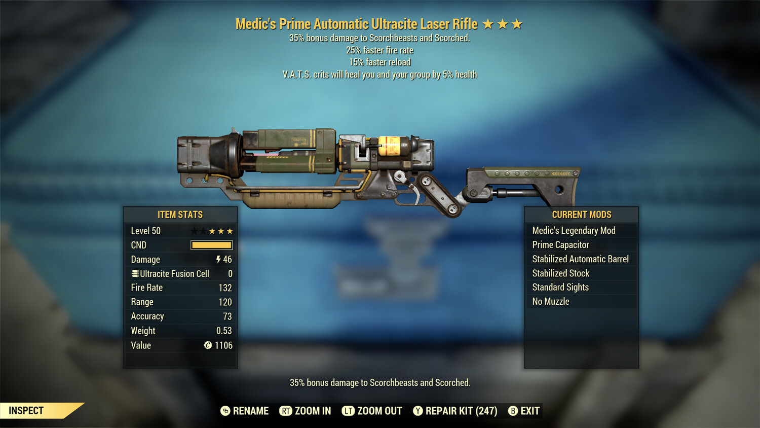 Medics 25/15 Ultracite Laser Rifle