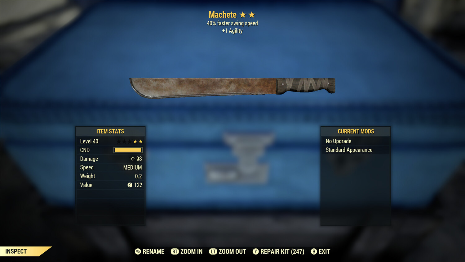 Legacy Perkless SS/1A Machete