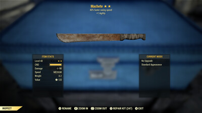 Legacy Perkless SS/1A Machete