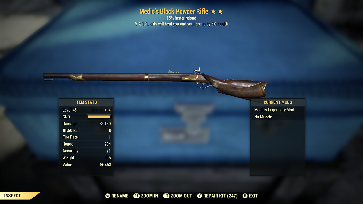 Legacy Perkless Medic 15r Black Powder Rifle