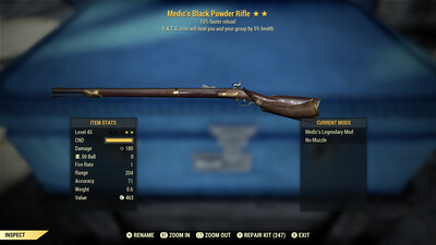 Legacy Perkless Medic 15r Black Powder Rifle