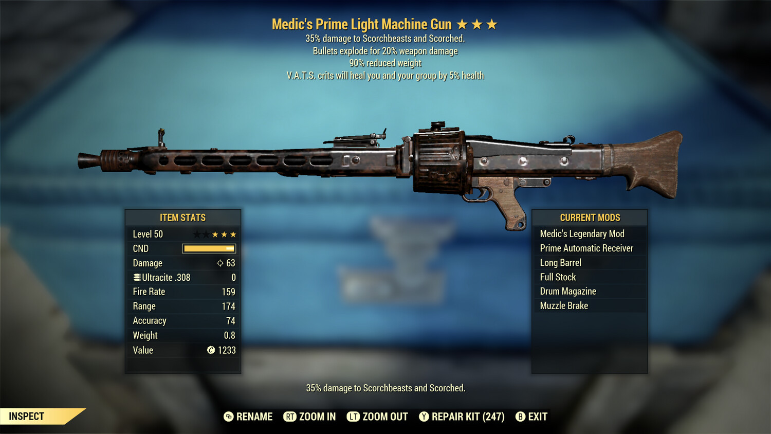 Medic Explosive 90 Light Machine Gun