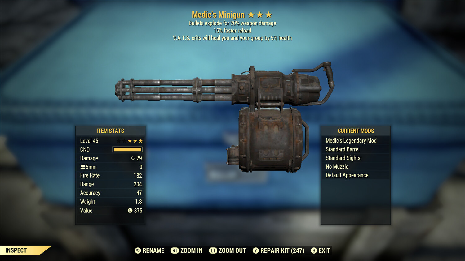 Medic Explosive 15 Minigun