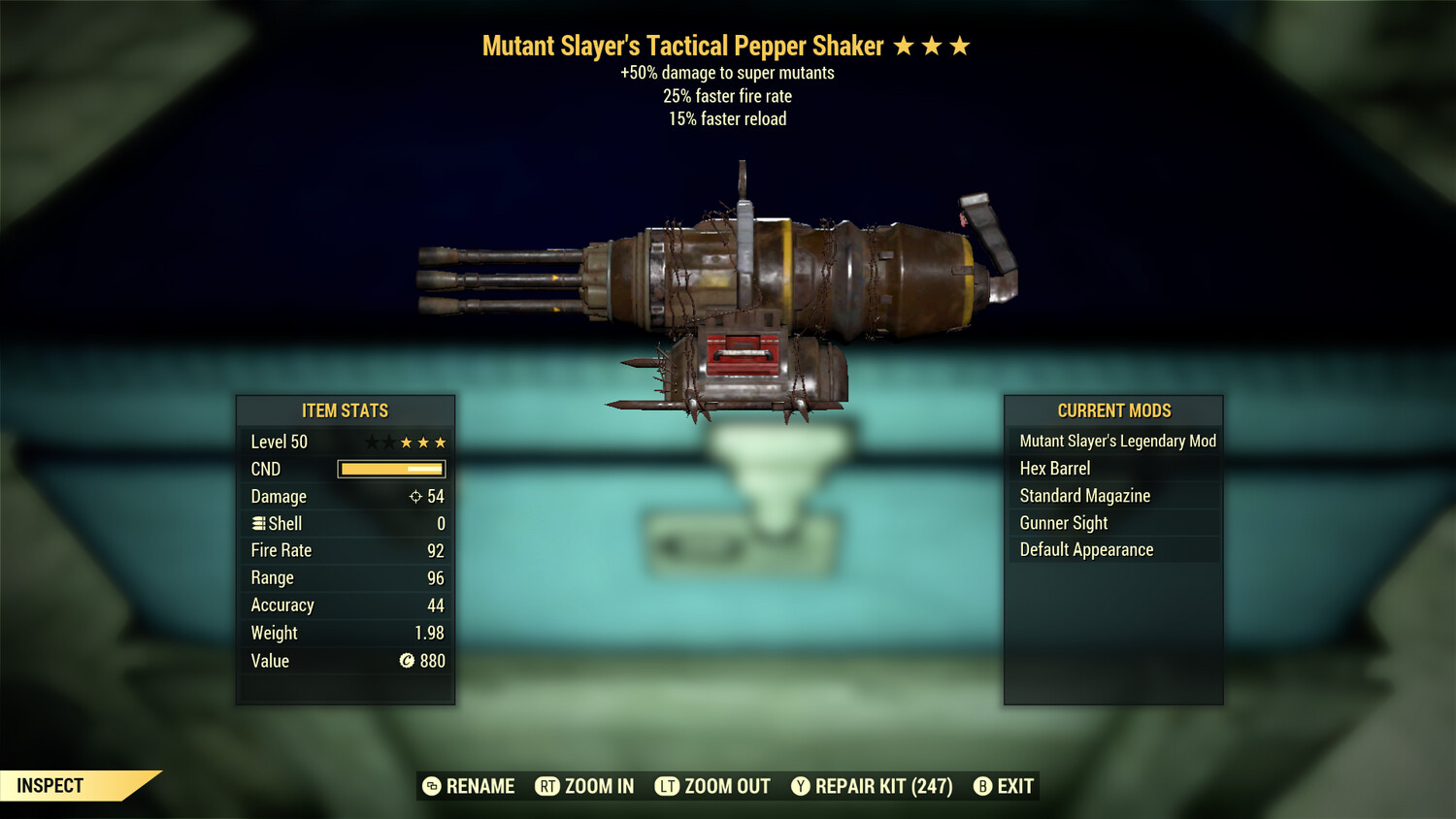 Mutant Slayers 25/15 Pepper Shaker