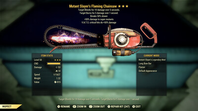 Mutant Slayers 50\Durability Chainsaw