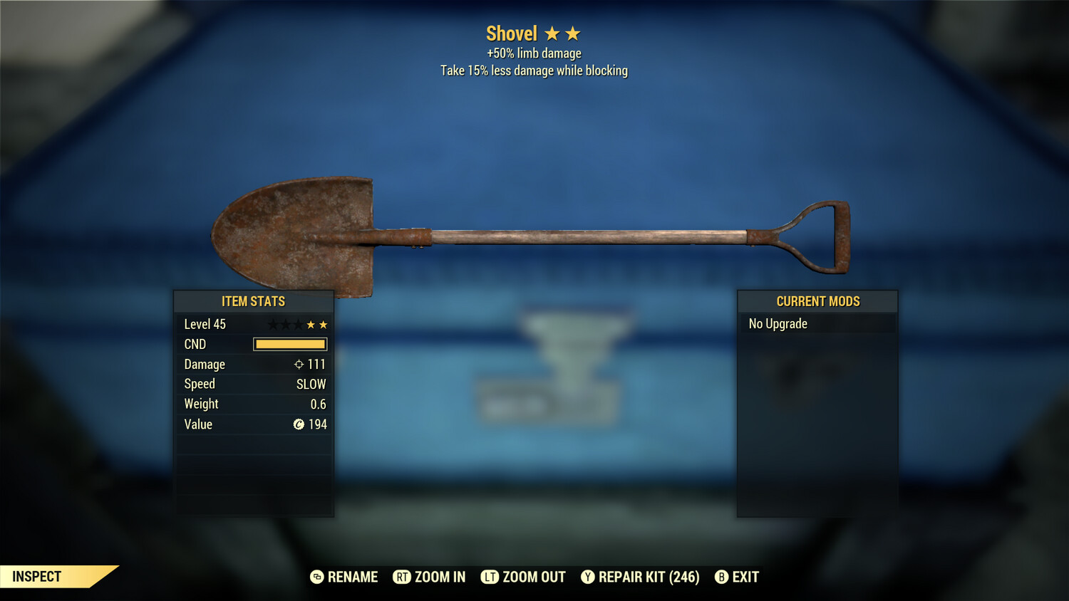 Legacy Perkless 50/Block Shovel