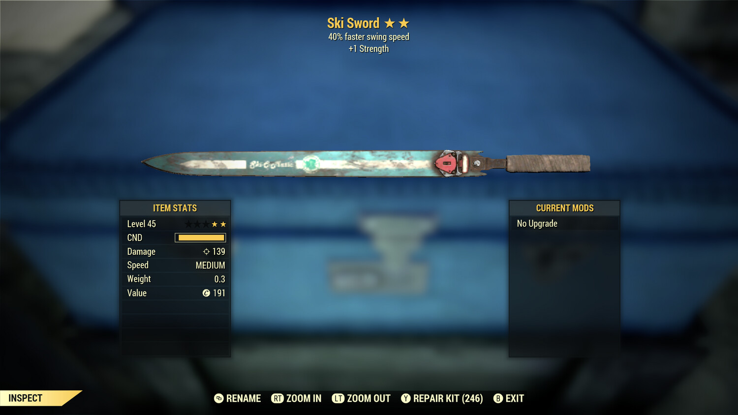 Legacy Perkless SS/1S Ski Sword