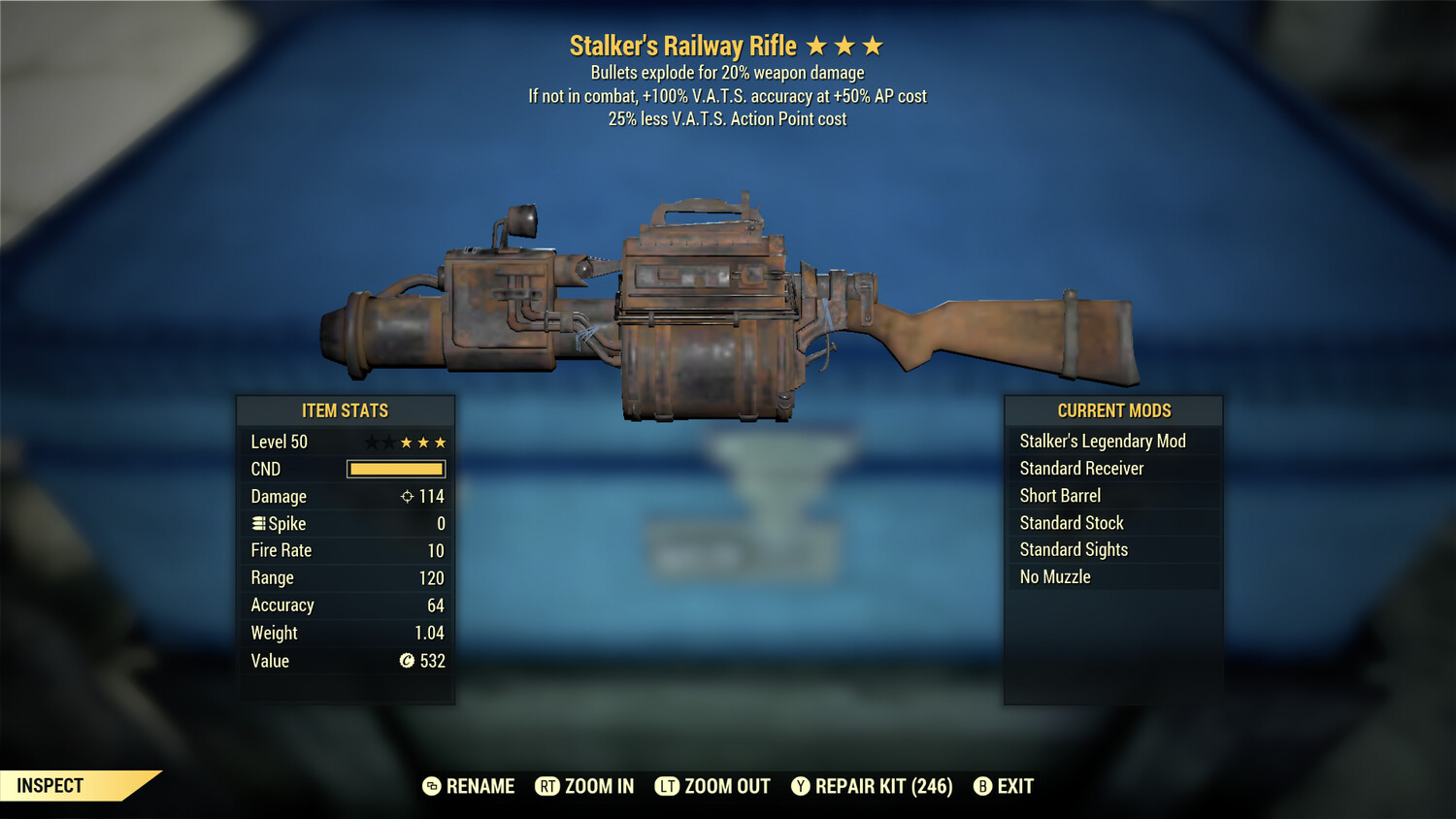 Stalkers Explosive 25 Railway Rifle