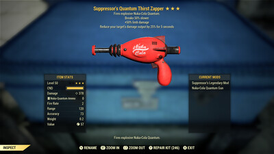 Suppressors 50/Durability Thirst Zapper