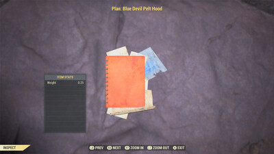 Blue Devil Pelt Hood