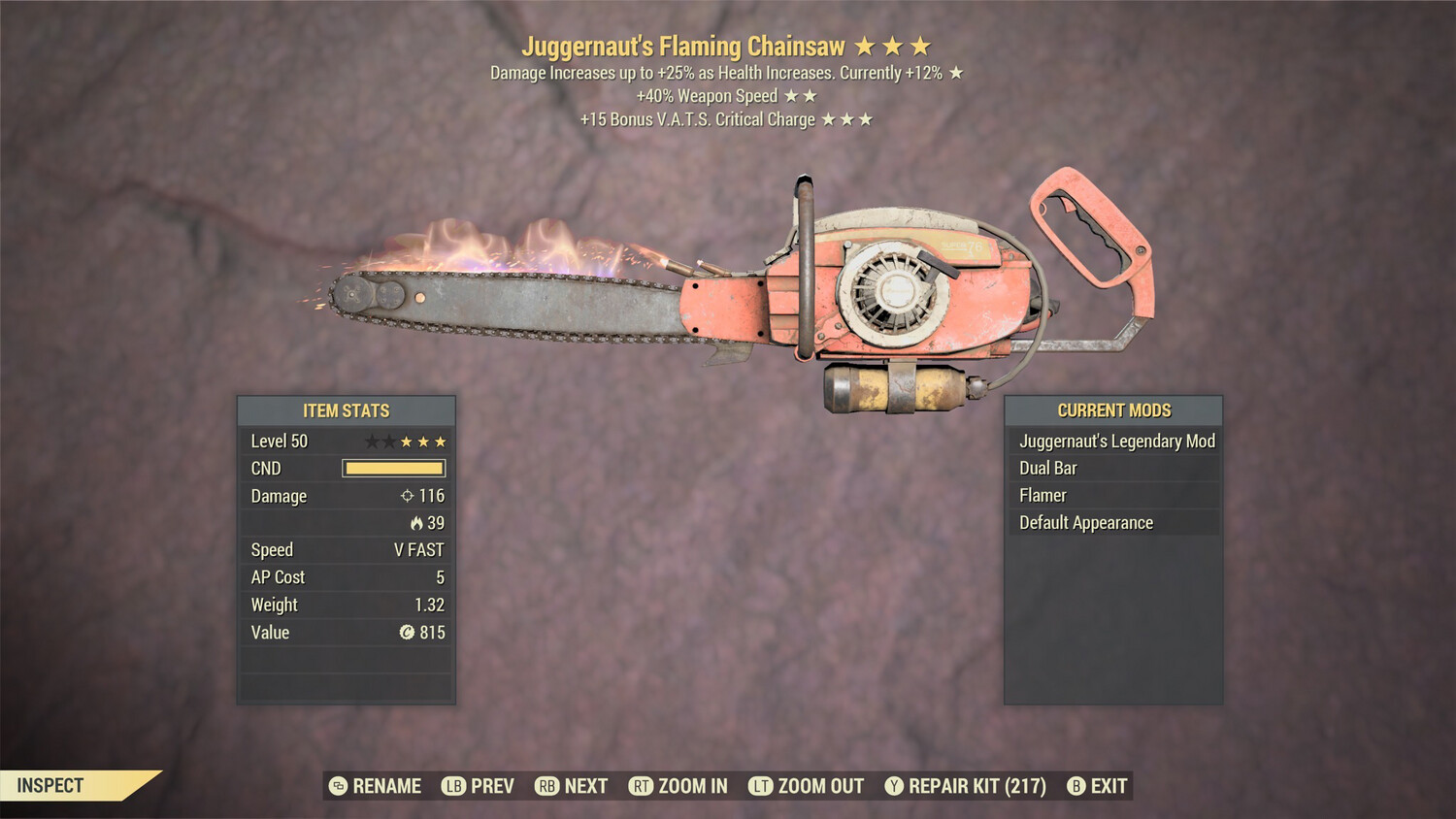 Juggernaut SS/15 Chainsaw
