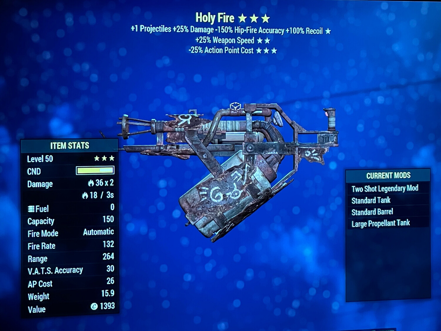 Two Shot 25/25 Holy Fire