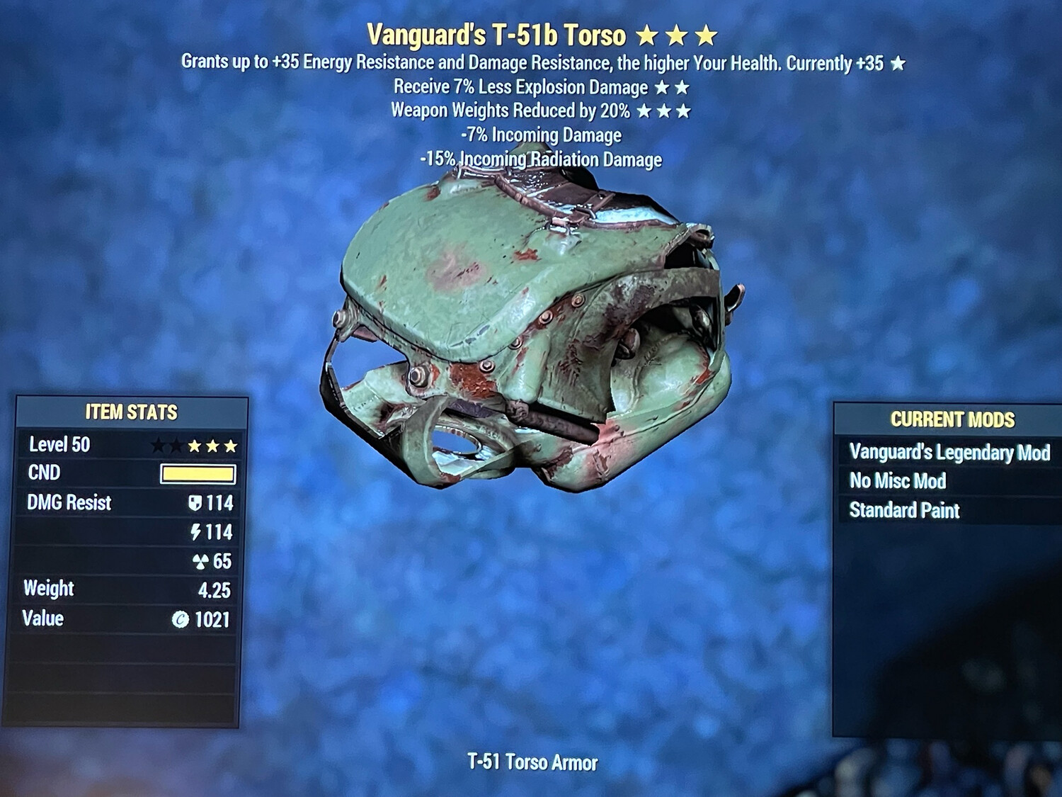 Vanguard Explosive WWR T51 Torso