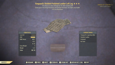 Vanguard Cryo/Sentinel Leather LL