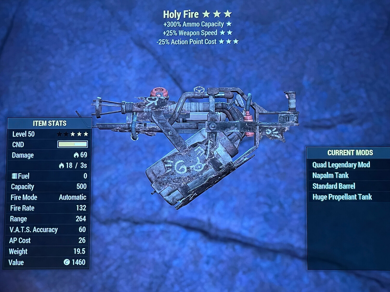 Quad 25/25 Holy Fire
