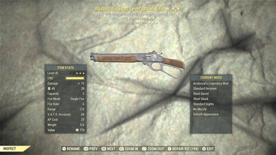 Aristocrat 25/25 Lever Action Rifle