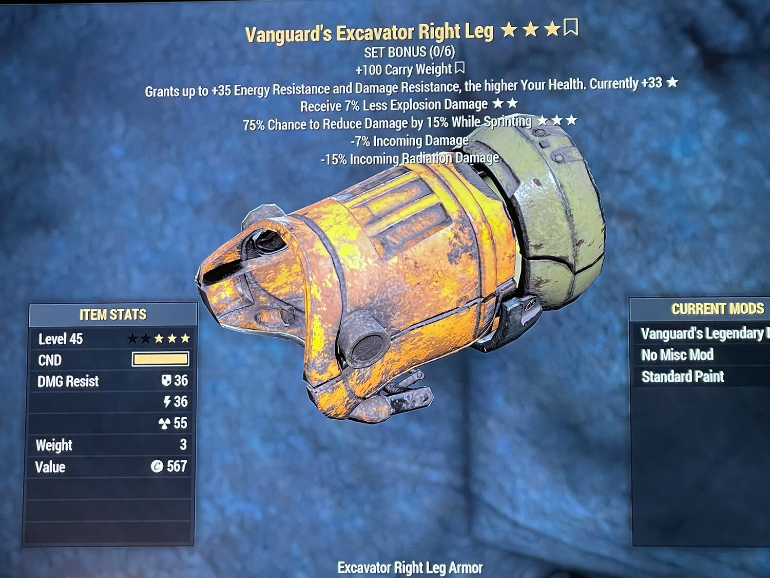 Vanguard Explosive Cavalier Excavator RL
