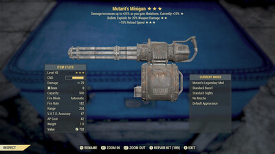 Mutant Explosive 15r Minigun
