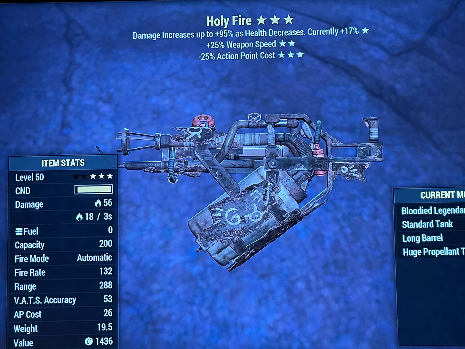 Bloodied 25/25 Holy Fire
