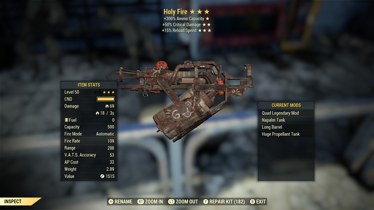 Quad 50/15r Holy Fire