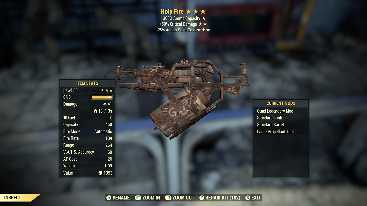 Quad 50/25 Holy Fire