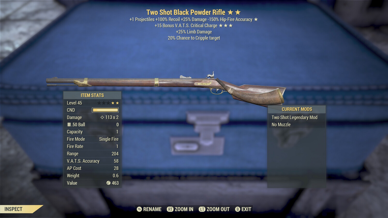 Legacy Perkless Two Shot 15c Black Powder Rifle