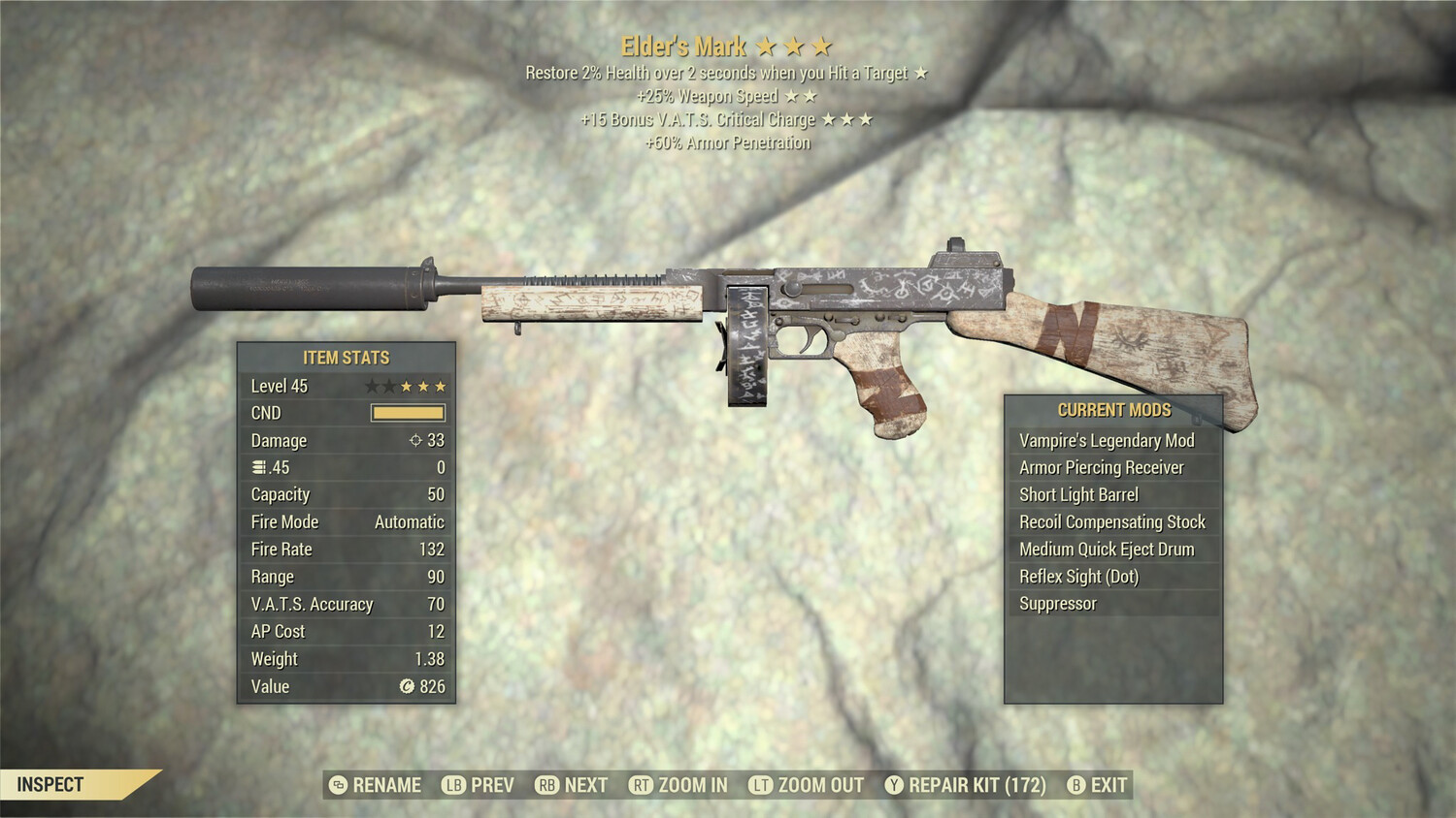 Furious 25/15c Elders Mark
