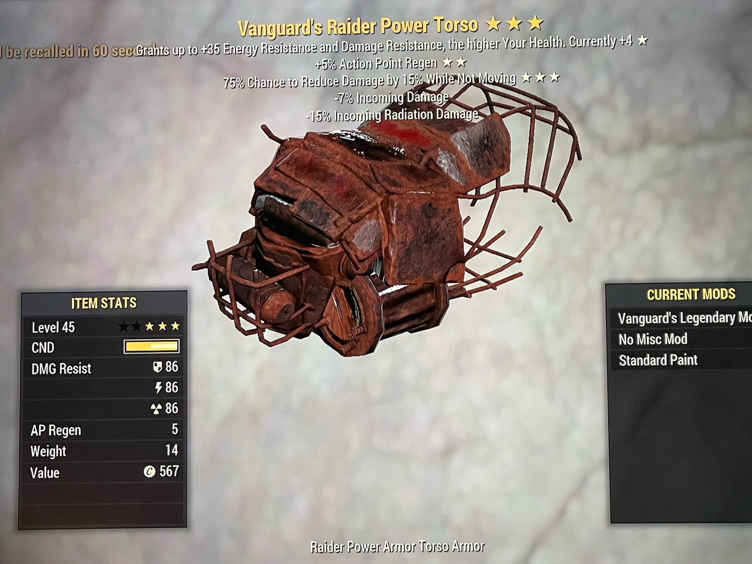 Vanguard AP Sentinel Raider Torso