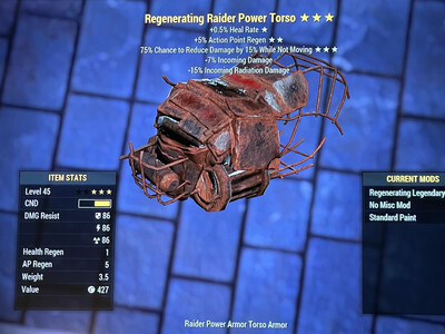 Regenerating AP Sentinel Raider Torso