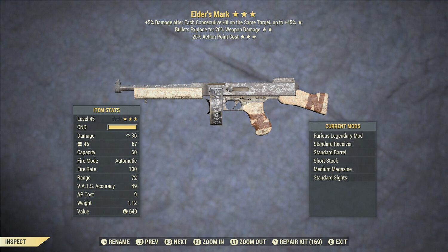 Furious Explosive 25 Elders Mark