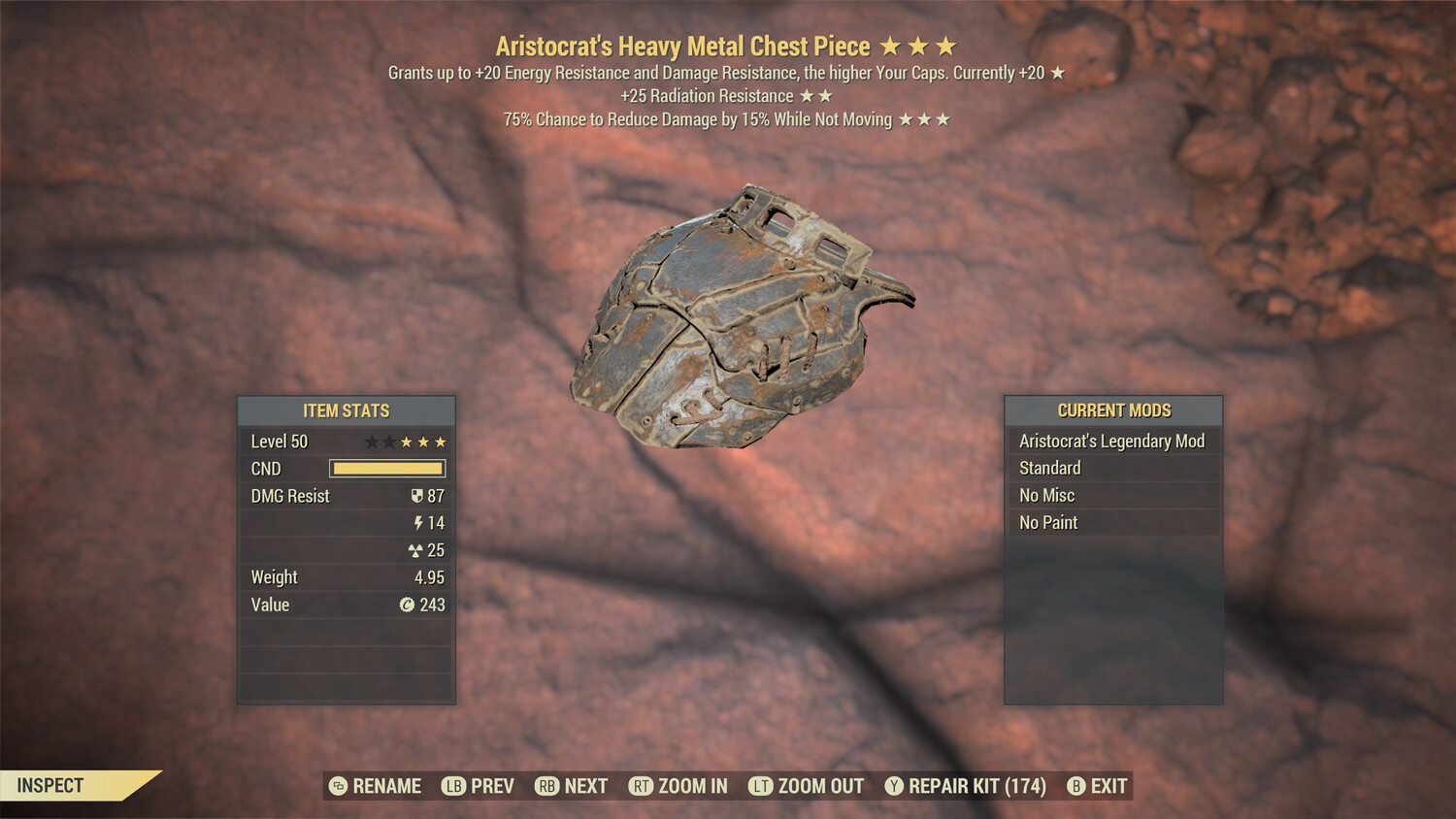 Aristocrat Fire Sentinel Metal Torso