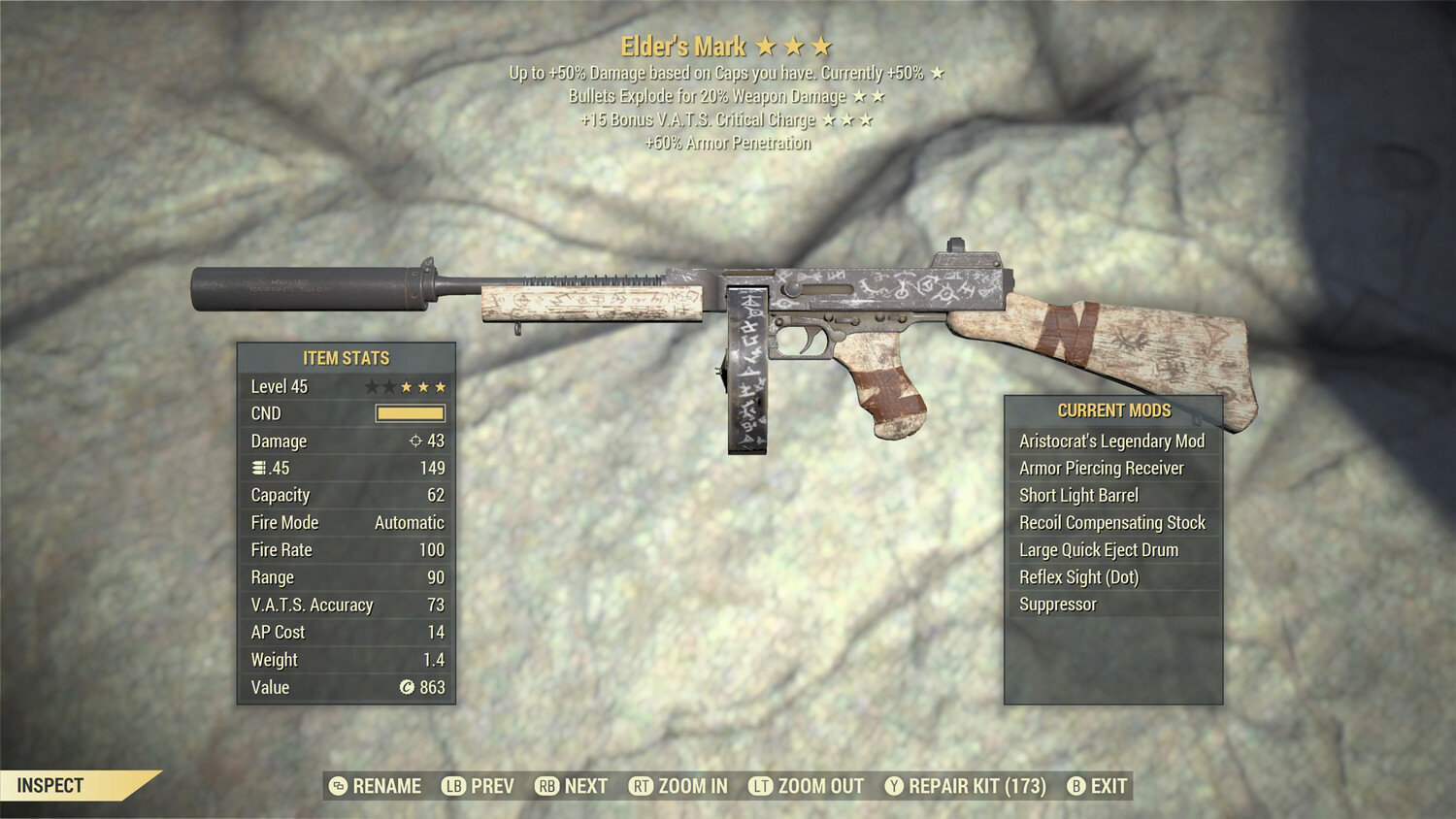 Aristocrat Explosive 15c Elders Mark