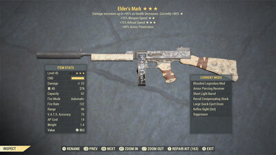 Bloodied 25/15r Elders Mark
