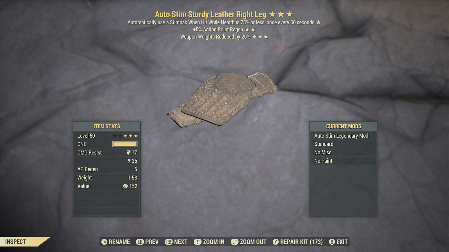 Auto Stim AP/WWR Leather RL