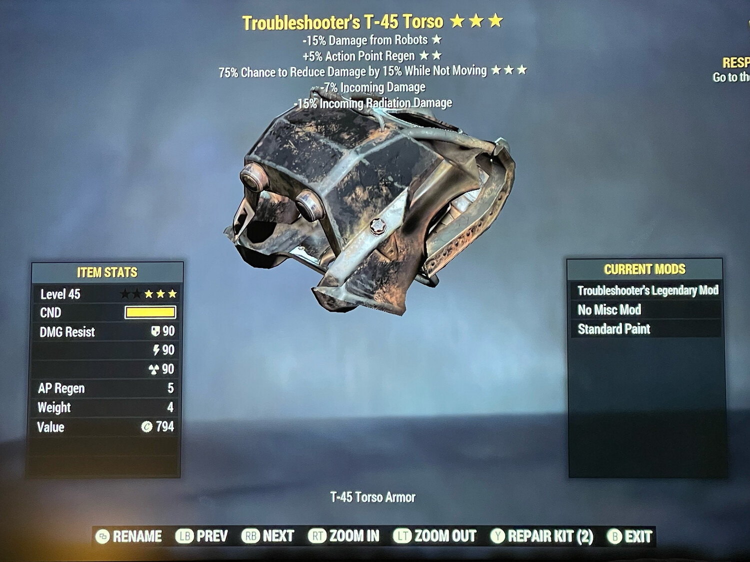 Troubleshooters AP Sentinel T45 Torso