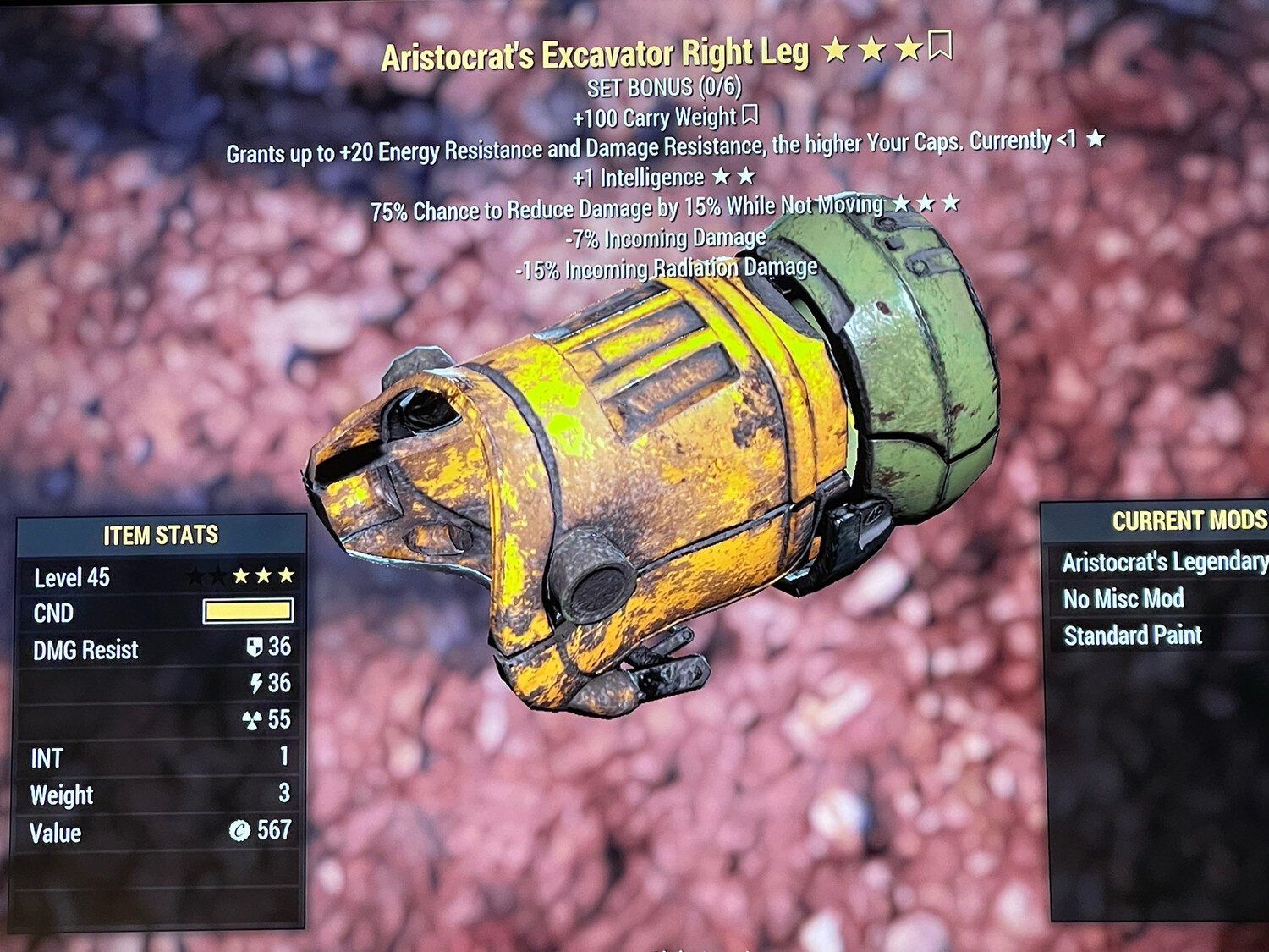 Aristocrat Intel Sentinel Excavator RL