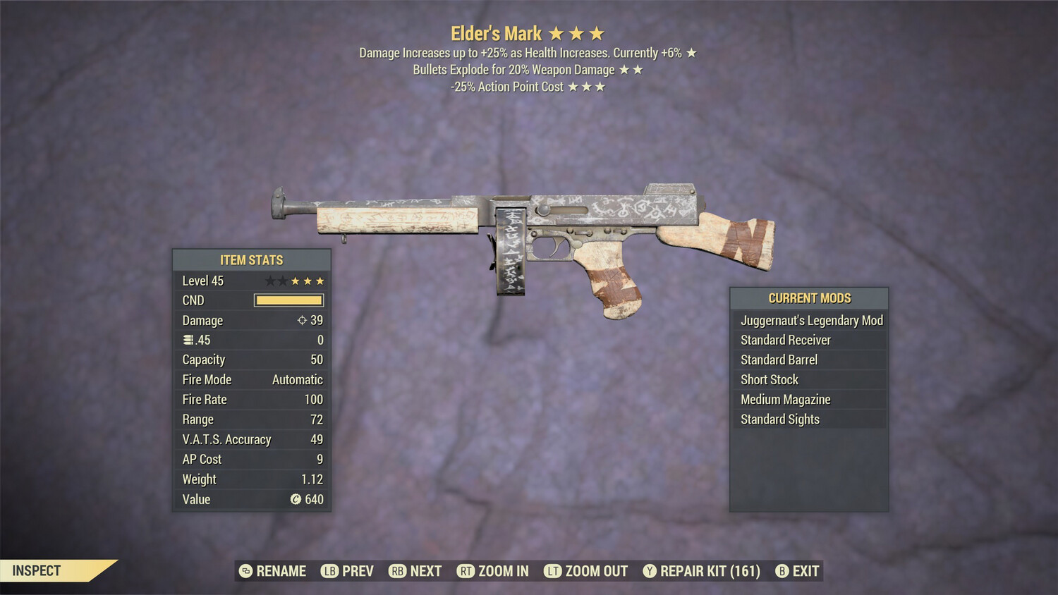 Juggernaut Explosive 25 Elders Mark