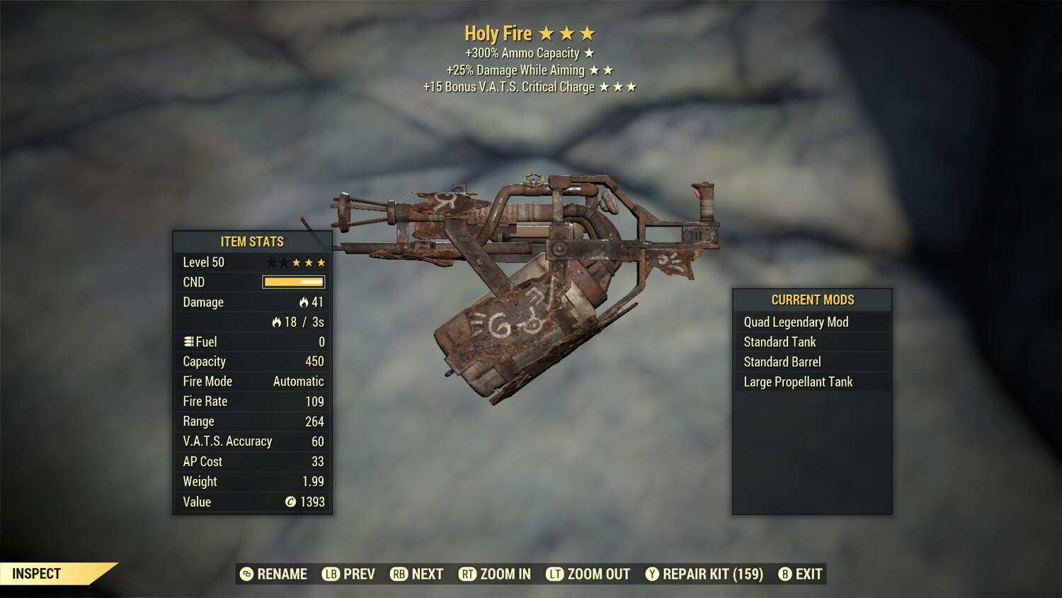 Quad 25A/15c Holy Fire