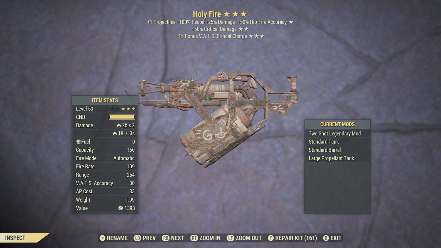 Two Shot 50/15c Holy Fire