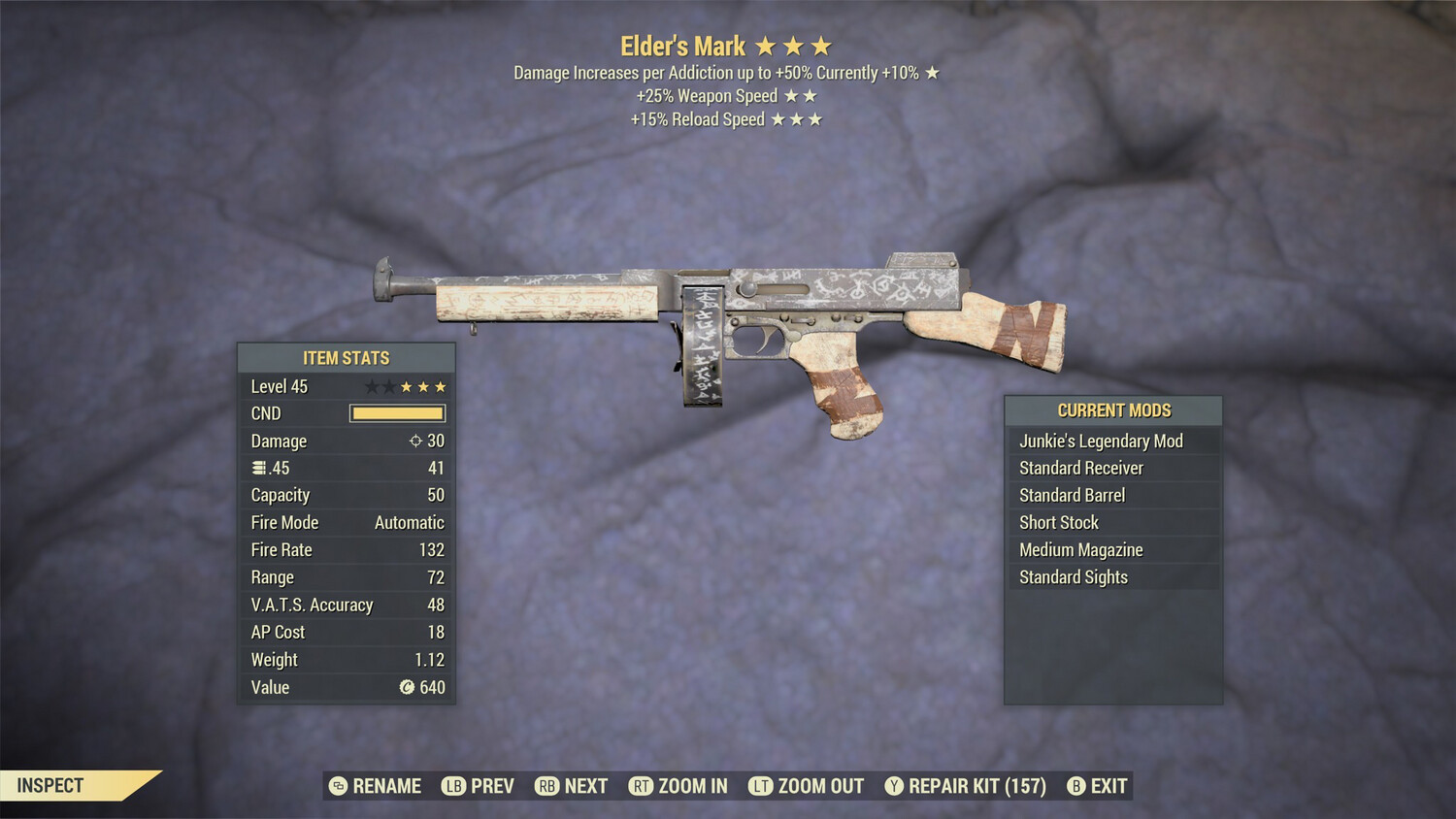 Junkie 25/15r Elders Mark