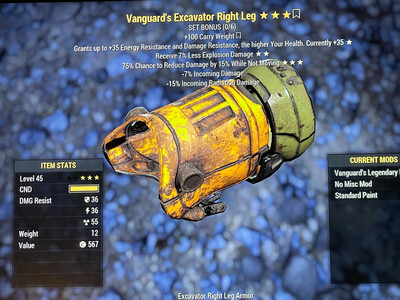 Vanguard Explosive Sentinel Excavator RL