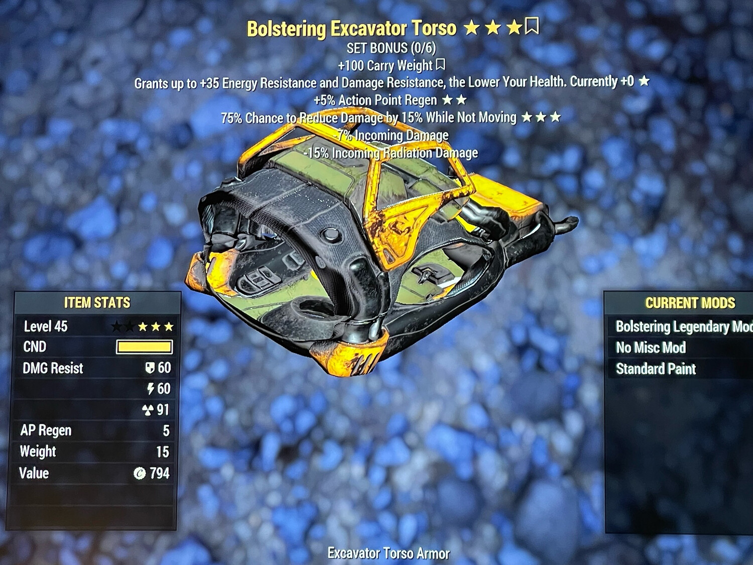 Bolstering AP Sentinel Excavator Torso