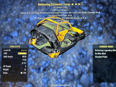 Bolstering AP Sentinel Excavator Torso