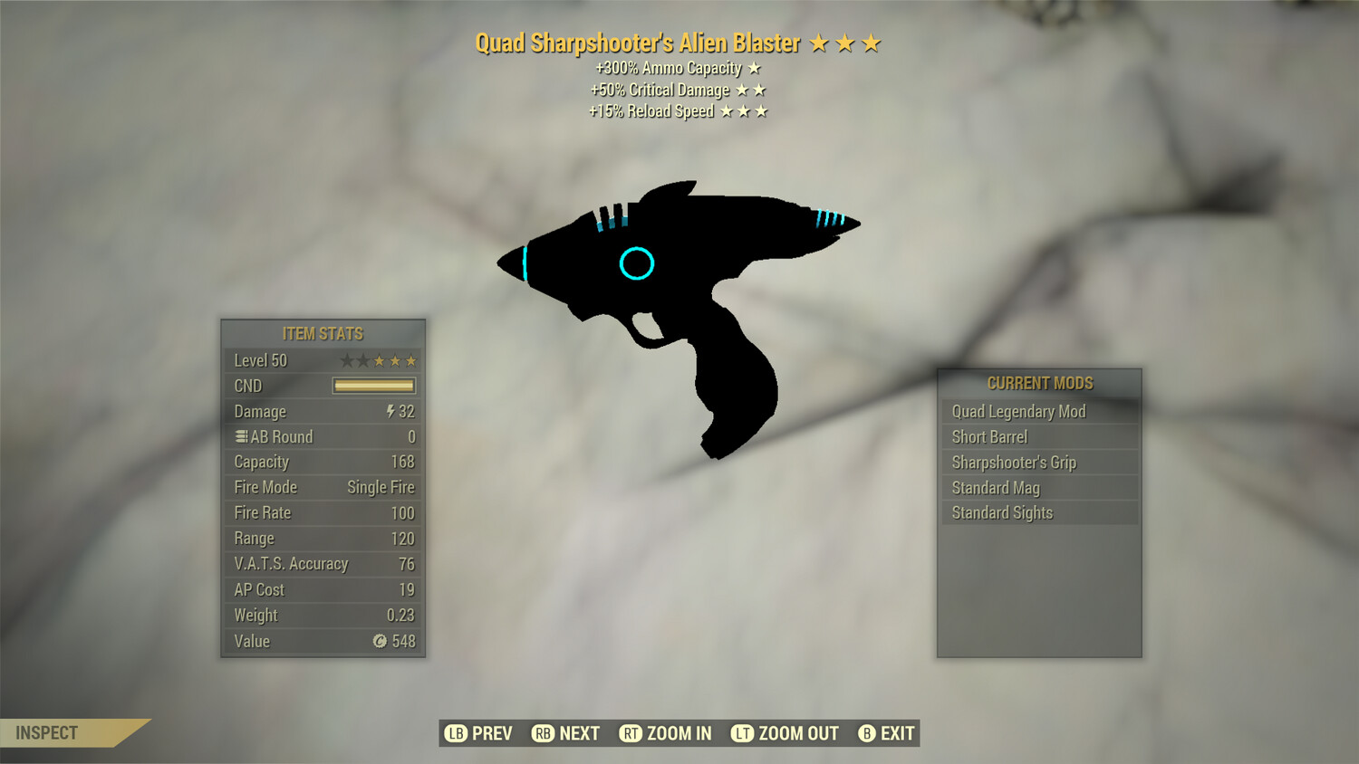 Quad 50/15r Alien Blaster