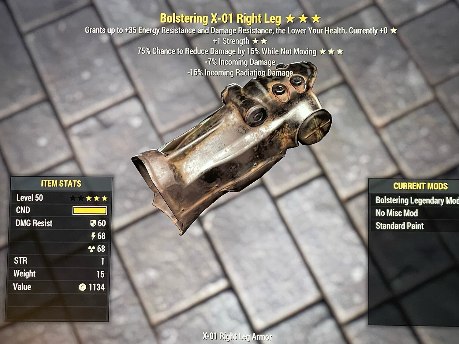 Bolstering 1S Sentinel X01 RL