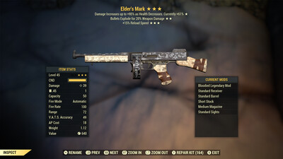 Bloodied Explosive 15r Elders Mark
