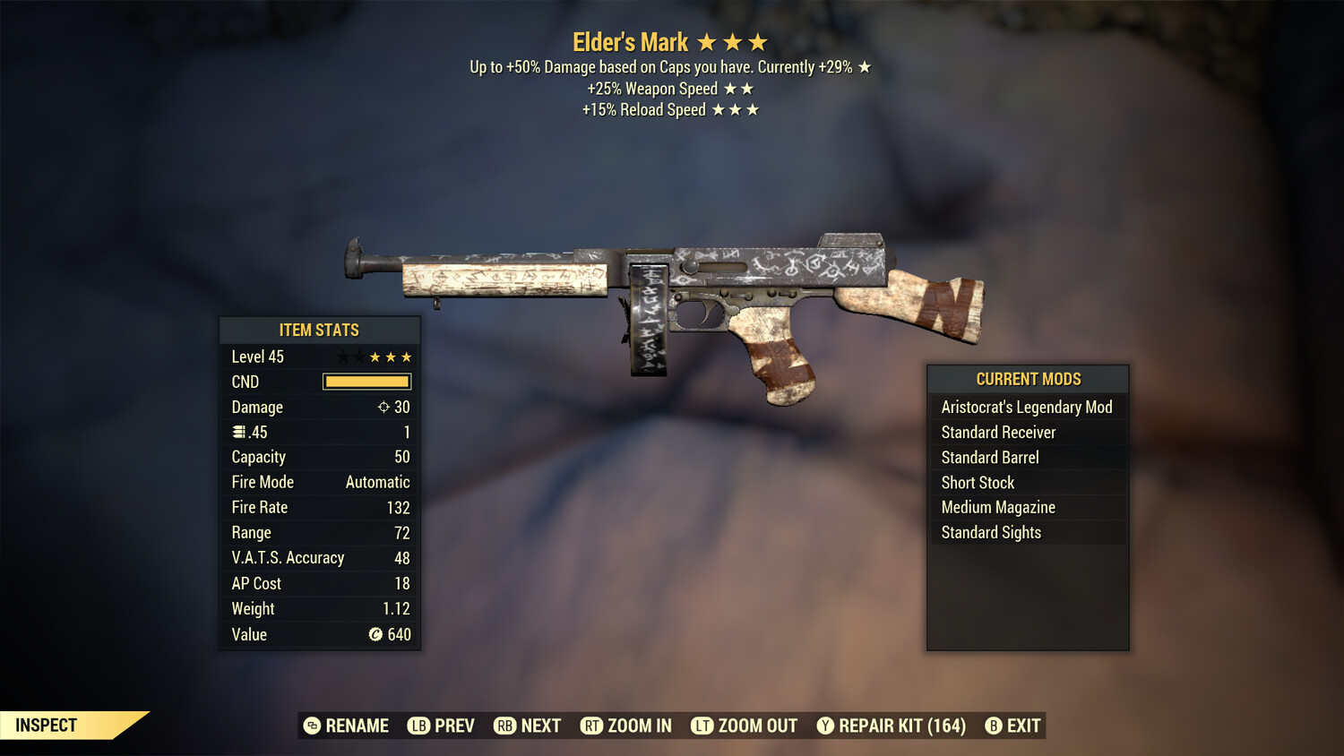 Aristocrat 25/15r Elders Mark