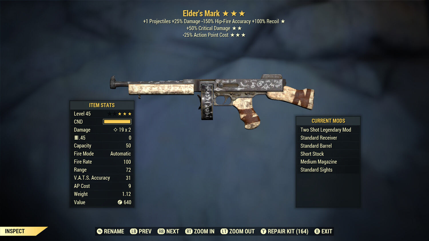 Two Shot 50/25 Elders Mark