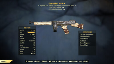 Two Shot 50/25 Elders Mark